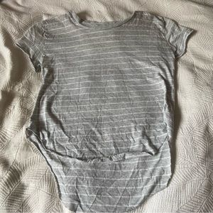 frank & eileen grey tee with white stripes